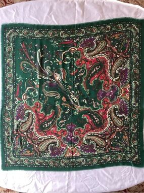 Vintage The Specialty House Paisley Silk-Feel Scarf | Made in Italy